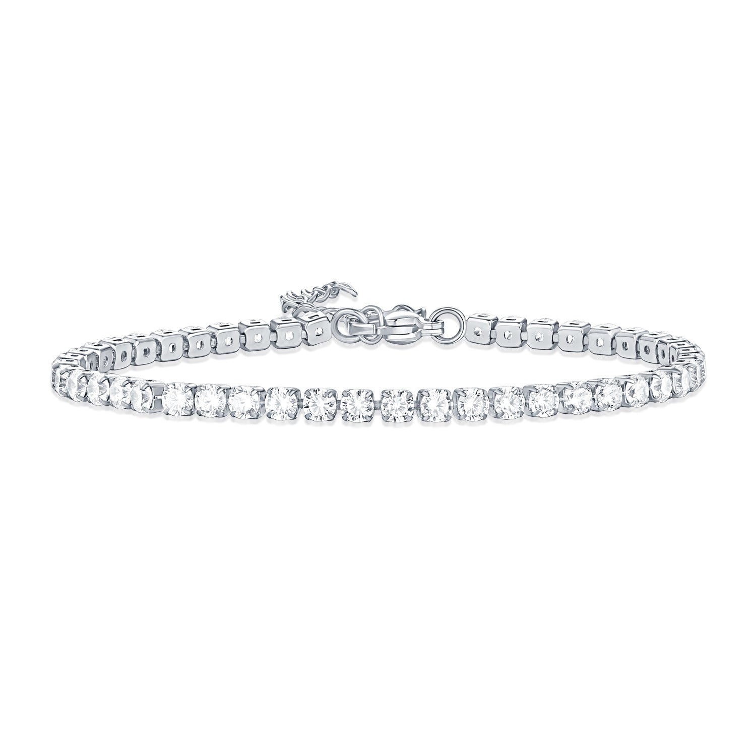 Wholesale Stainless Steel Zirconia Stone Claw Chain Bracelet